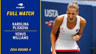 Karolina Pliskova vs Venus Williams Full Match  2016 US Open Round 4 [upl. by Akcira]