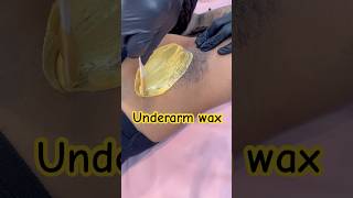 Underarm wax using tresswellness painlesswaxing waxingvideos hairremoval [upl. by Essy]