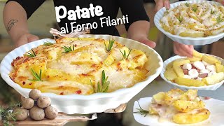 PATATE AL FORNO filanti 🥔 ricetta facile e veloce 🥔 [upl. by Athalla]