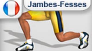 Exercice des jambes et fessier  Fentes gym [upl. by Acirederf]