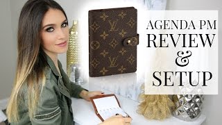 LOUIS VUITTON AGENDA PM REVIEW SETUP amp PLAN WITH ME  Shea Whitney [upl. by Ahto]