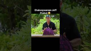 STRANGEST Jeff Probst moment 😆 Shakespearean Probst [upl. by Fredel]