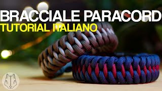 Guida ITALIANO Braccialetto Paracord  Tutorial ITA 7 Blacksquirrel [upl. by Epner]