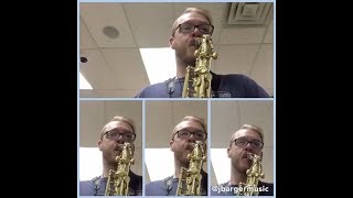 Ferling Etude No 8  Quartet Arrangement  James Barger Saxophone [upl. by Ahterahs]