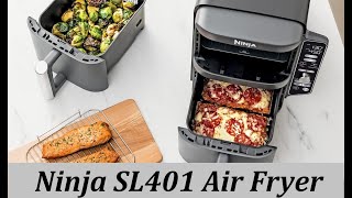 Ninja SL401 DoubleStack XL Air Fryer Review Cook 4 Foods at Once [upl. by Christiane]