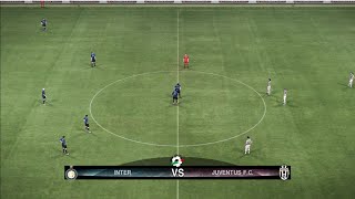 EL CALCIO inter Milan Vs Juventus Pro Evolution Soccer 2010 [upl. by Ecnerret745]