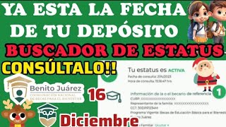 🟢YA CONSULTA TU BUSCADOR DE ESTATUS YA ESTAN DISPONIBLES LAS FECHAS FE DEPÓSITO [upl. by Carolin]