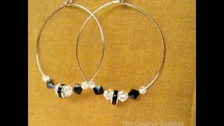 How to Make Beaded Hoop Earrings [upl. by Rodmun]