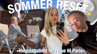 Sommer reset☀️ Hverdagslivet før jeg reiser til Paris🥹❤️ [upl. by Fiske275]