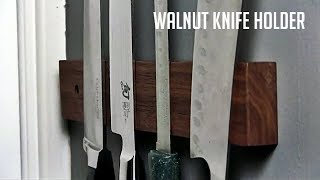 Wooden Magnetic Knife Holder [upl. by Ahsikin]