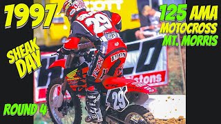 1997 AMA 125 MOTOCROSS  Mt MorrIs High Point Round 4  SHEAK DAY  FULL 2 Motos [upl. by Atiniv106]