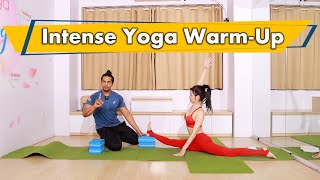 20 Minutes Intense Yoga Warm Up For Whole Body Before Workout  Yograja [upl. by Leirda]