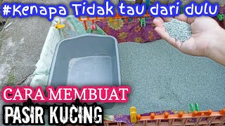 TRIK MUDAH IRIT PASIR KUCING  sekali beli tidak perlu beli lagi  easy trick to save cat sand [upl. by Atikihs]