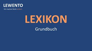 Lexikon Grundbuch [upl. by Blinnie]