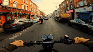 Solo Ride Through London  TRIUMPH SCRAMBLER 900  Raw Exhaust 4K [upl. by Brecher606]