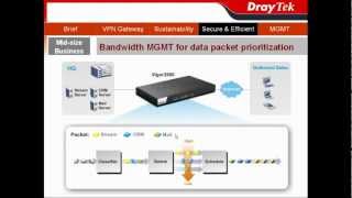 DrayTek Vigor3900  Bandwidth MGMT [upl. by Jacklin]