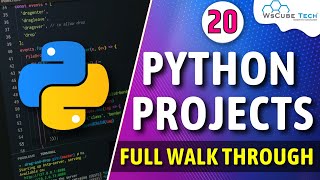 Top 20 Python Projects for Beginners to Advanced  Full Walk Through [upl. by Enovi664]