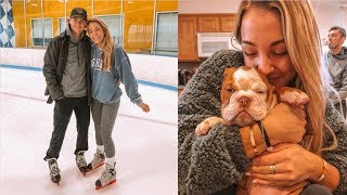 Ice Skating With Max New Puppy amp Sasha Vlogmas Day 21  22 [upl. by Ralfston]