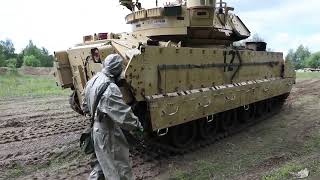 410 CAV and Polish Soldiers Conduct CBRN Training [upl. by Dazhehs28]