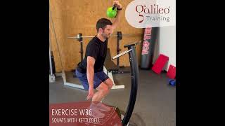 Galileo Training  Exercise EW36 Squats with Kettlebell [upl. by Aicatsue582]