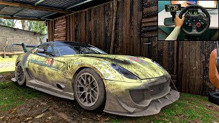 Rebuilding Ferrari 599XX Evolution 1400HP  Forza Horizon 5  Logitech g29 gameplay [upl. by Lellih957]