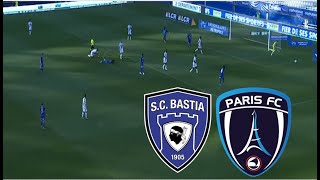 SC Bastia  Paris FC 21 Résumé du match  Ligue 2  20242025 [upl. by Yrroc]