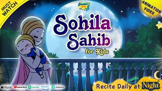 Nikka Jeha Khalsa  Kirtan Sohila for Kids Sohila Sahib Lullaby  Sikh Baby Rhymes  Child Videos [upl. by Pollux978]