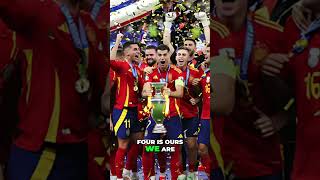 Spain the victory of Euro 2024 Champions Celebration Song euro2024 eurochampionship shorts [upl. by Latt]