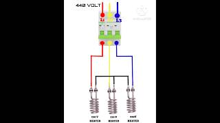 Three Phase 440 volt Supply Heater Element star connection  Heater connectionshorts electricity [upl. by Alphonse]