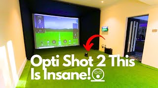 Introduction and demo of the Optishot 2 golf simulator [upl. by Nauwtna]