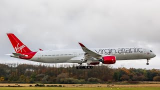 Virgin Atlantic A3501000 Taxi and Takeoff at Edinburgh Airport EDI [upl. by Voletta257]