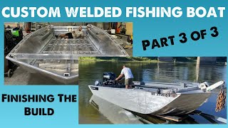 EXTRA WIDE 17 Custom Welded Boat Build  Part 3 of 3 [upl. by Eadwina]