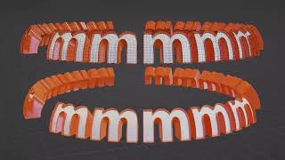 Fixing text topology in blender  part 4 [upl. by Joan820]