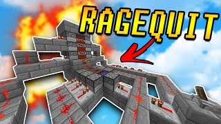 TNT CANNON Makes Him RAGEQUIT  Minecraft TNT WARS w PrestonPlayz amp LandonMC [upl. by Ellohcin]