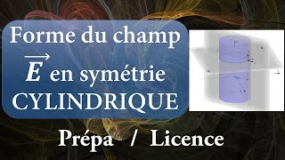 Champ électrostatique créé pars une distribution à symétrie cylindrique ●○○○○ PrépaLicence [upl. by Herzberg]