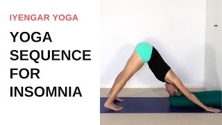 Yoga sequence for insomnia  Iyengar Yoga [upl. by Assanav]