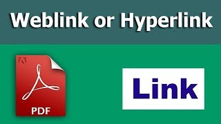 How to create a weblink or hyperlink in pdf form using adobe Acrobat Pro [upl. by Nireves715]