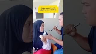 beginilah wanita bedak kurang tebal hihi lucu komedy [upl. by Biggs]