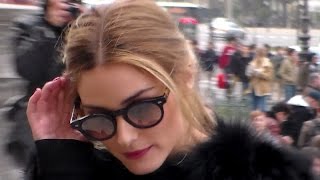 Olivia PALERMO  Paris 10 march 2015 Fashion Week Show Shiatzy Chen [upl. by Bikales6]