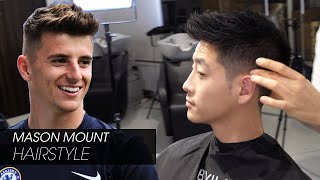 Mason Mount Hairstyle  Faux hawk texture fringe [upl. by Bowman]