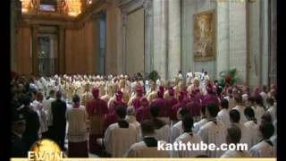 Osternacht 2011 mit Papst Benedikt Petersdom  Einzug [upl. by Akehsat]