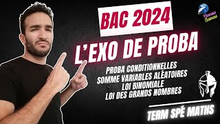 SUJET 0 SPÉ MATHS TERMINALE BAC 2024 🎯 CE MEGA GROS EXO DE PROBABILITÉ 😱 CORRIGÉ [upl. by Arleen]