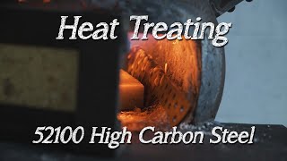 Heat Treating a 52100 High Carbon Steel Chefs Knife [upl. by Boycey128]