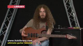 Guthrie Govan  Playing Fast Guitar Arpeggios In Sync  Guitar Tips Licklibrary [upl. by Aracat610]