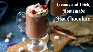 Raspberry Hot Chocolate  How to make Hot Chocolate at home  Creamy Thick Homemade Hot Chocolate [upl. by Nirot394]