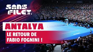 🎾 Tennis ATP Antalya 2021  Retour gagnant pour Fabio Fognini  Sans Filet [upl. by Araldo]