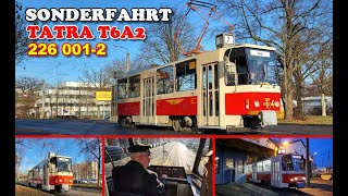 Straßenbahn Dresden  Sonderfahrt mit dem Tatra T6A2 09122023 [upl. by Chelsie308]