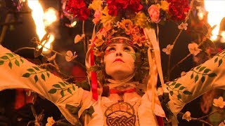 Celtic festival of Beltane heats up in Scotland [upl. by Ailemor]