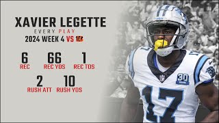 Xavier Legette Week 4 Replay Every Target Catch and Run vs Cincinnati Bengals [upl. by Atal637]