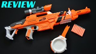 REVIEW Nerf Accustrike STRATOHAWK An Awesome Rapidstrike Repaint [upl. by Yhtac]